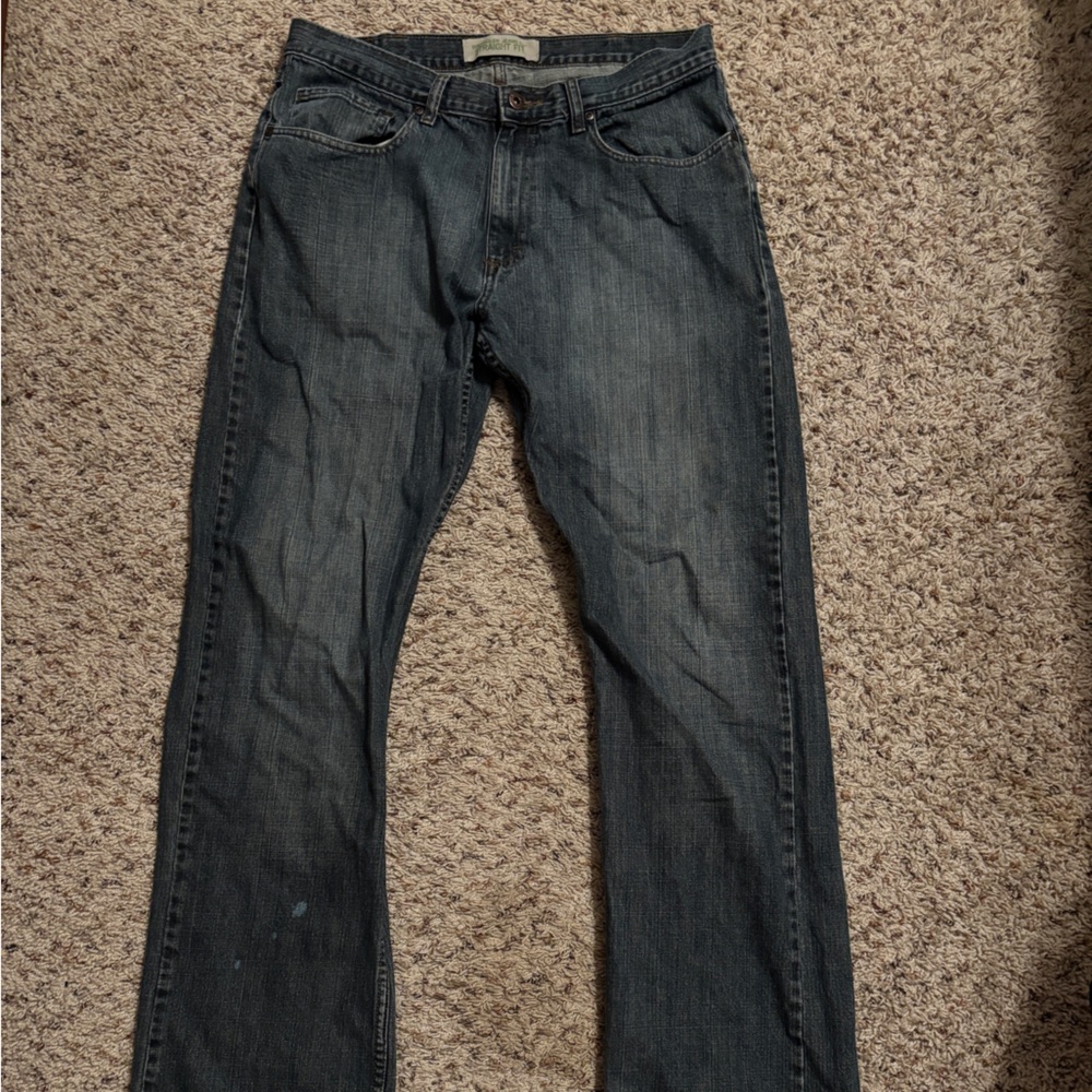 Vintage Wrangler Men's Bootcut Jeans - Dark Blue